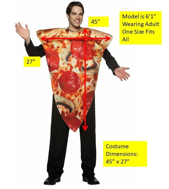 Pizza Slice Costume, Adult One Size