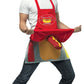 Hot Dog Vendor Dirty Apron Costume, Adult One Size