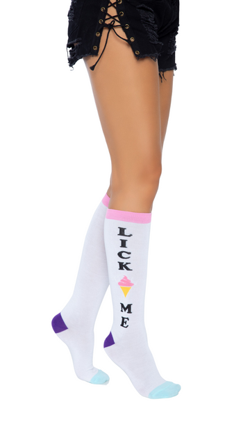 Lick Me Knee Socks - SoulofHalloween