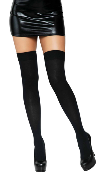 Luna Black Thigh High Stockings - SoulofHalloween
