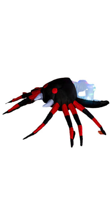 Tall Projection Kaleidoscope White Spider Inflatable (4 ft) - SoulofHalloween