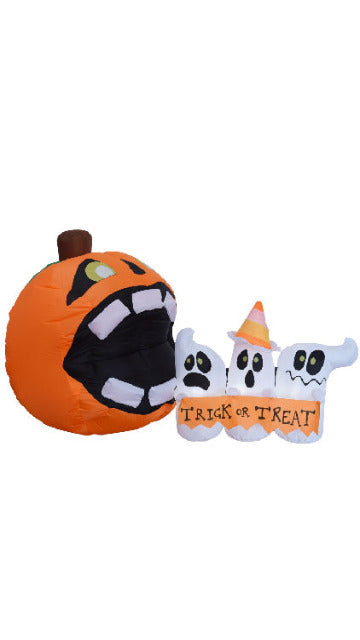 6ft Halloween Trick Or Treat - Pumpkin Eat Ghosts - SoulofHalloween