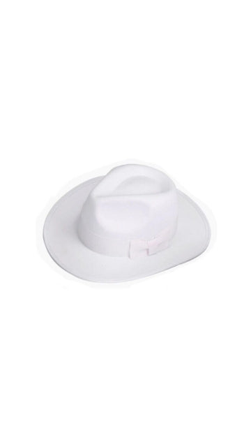 White Fedora Hat