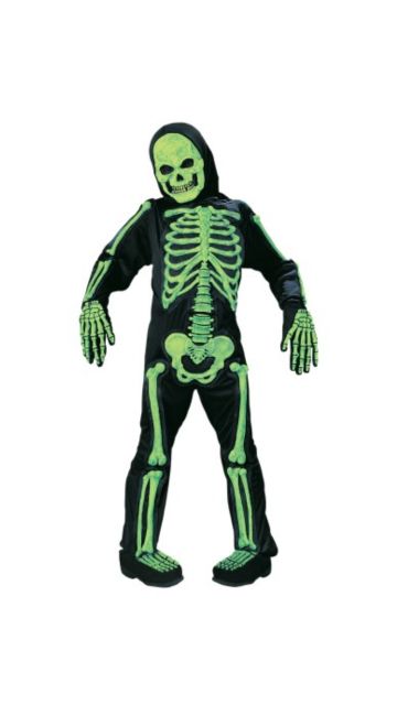 CHILD TOTALLY GREEN SKELEBONES