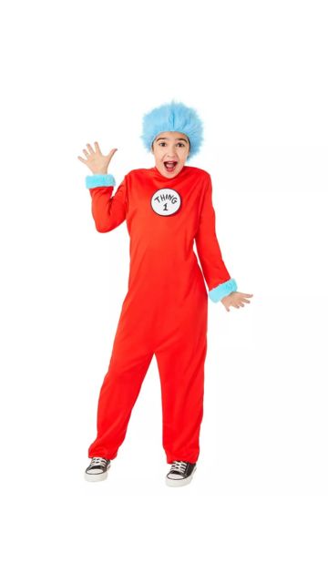 DR. SEUSS THING JUMPSUIT YOUTH COSTUME