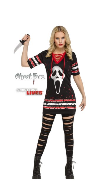 Ghost Face Adult Dress