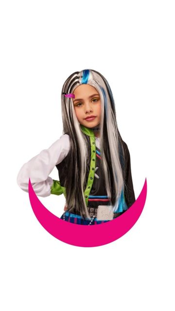 MONSTER HIGH YOUTH WIG FRANKIE STEIN