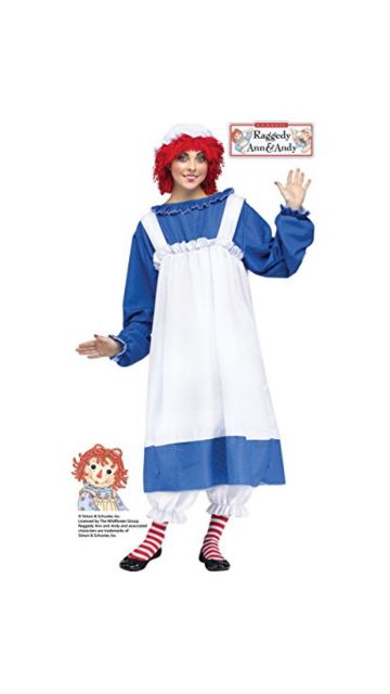 Raggedy Ann Adult Costume Set