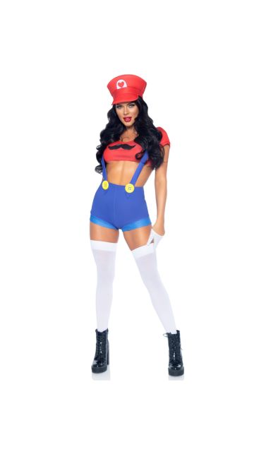 Gamer Sidekick Babe Sexy Costume With Hat