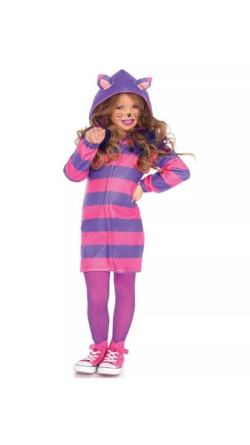 Girl's Cozy Cheshire Cat Costume