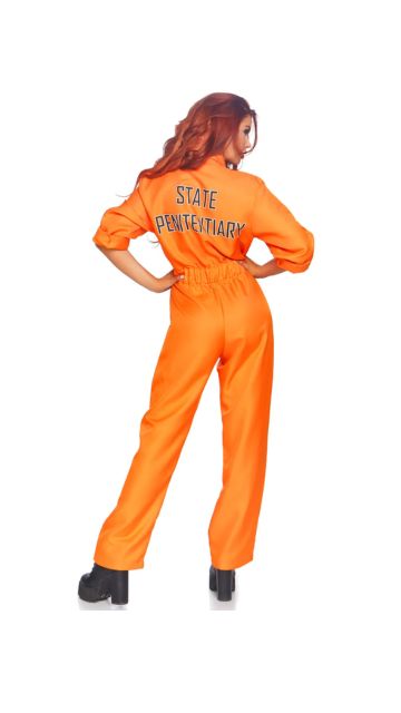 Women's Orange Prison Jumpsuit