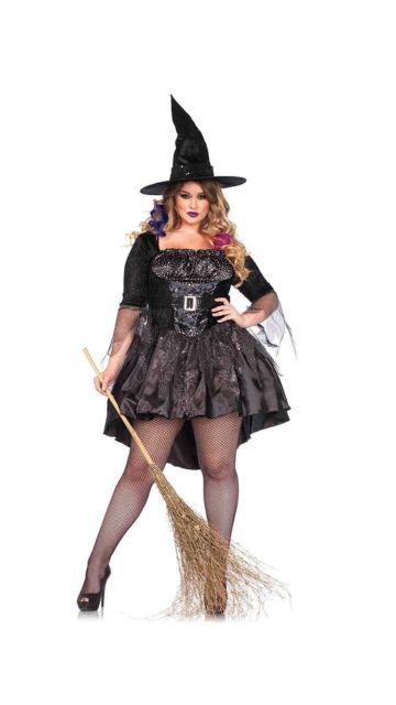 Plus Black Magic Witch Costume