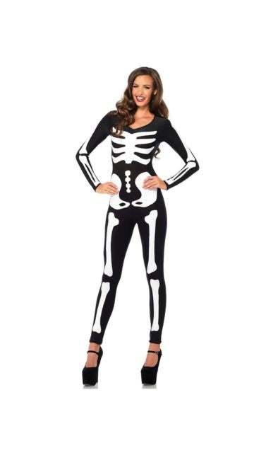 Glow In The Dark Skeleton Catsuit