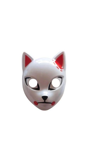 ADULT'S RED EAR ANIME CAT SLAYER MASK