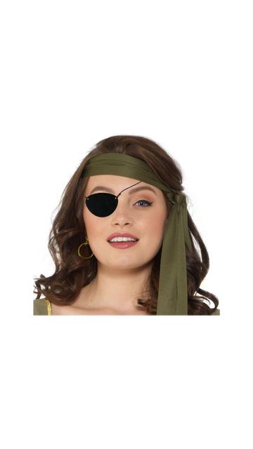 PIRATE PATCH AND EARRING COSTUME ACCESSORY