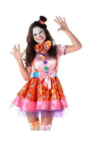 GRAND CIRCUS CLOWN GIRL WOMEN'S COSTUME