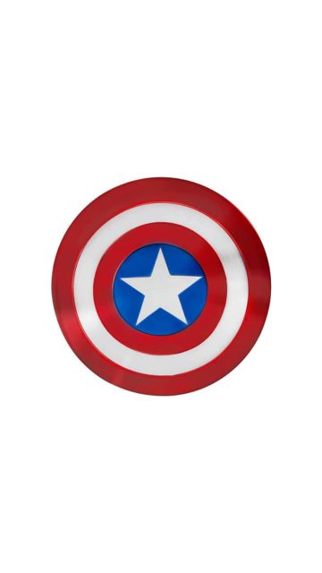 MARVEL - ACCESSORY - 12" CPT AMERICA SHIELD (1) BL