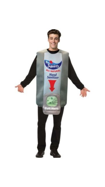 Adult Hand Sanitizer Wall Dispenser Costume