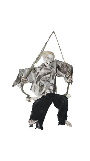 Kicking Reaper on Swing Halloween Decoration