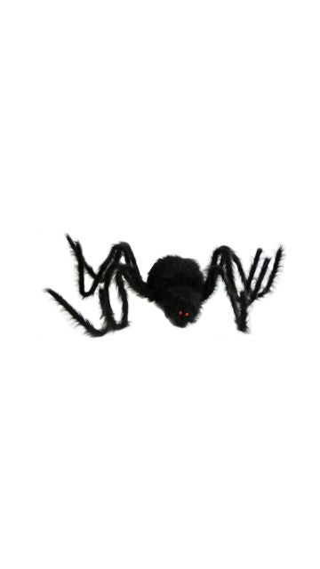 Spiders Black Furry 80"