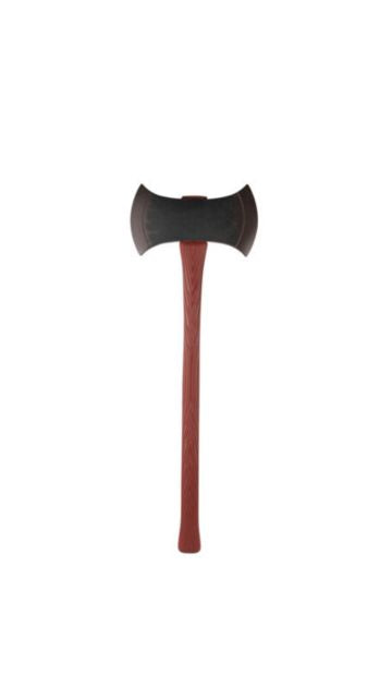 DOUBLE SIDED BARBARIAN AXE WEAPON TOY COSTUME ACCESSORY