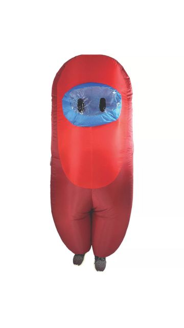 RED SUS IMPOSTER CREWMATE KILLER INFLATABLE CHILD'S TEEN