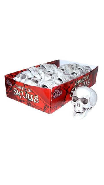 TABLETOP SKULLS 12PCS/DISPLAY 4"