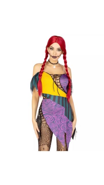 Gothic Patchwork Dress Set