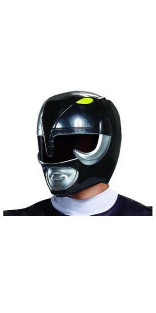 Mighty Morphin Power Ranger Black Ranger Adult Helmet and Mask