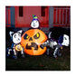 Skeleton Dogs and Pumpkin