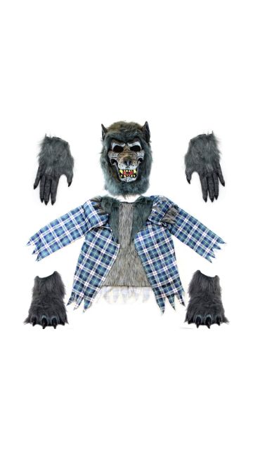 Deluxe Kids Werewolf Costume Set