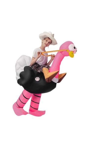Inflatable Ostrich Ride-On Costume