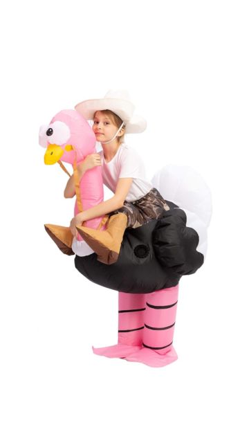 Inflatable Ostrich Ride-On Costume