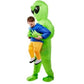 Alien ride-on kidnaping inflatable costume adult