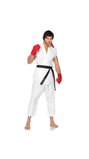 Street Fighter Ryu Men's Costume