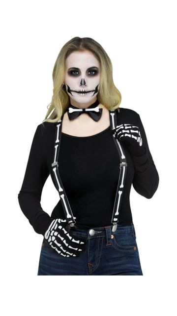 INSTANT SUSPENDER SPOOKY/SKELETON