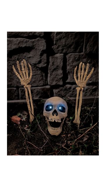Light-Up Skeleton Grave Decor