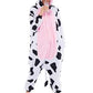 Adult Unisex Cow Pajamas Onesie Animal Costume