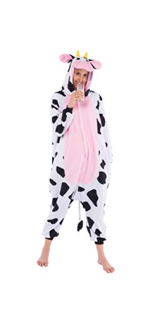Adult Cow Pajamas Onesie