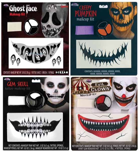 Freakshow Faces Tattoo Assortment