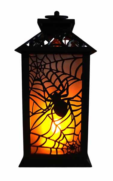 LED Spider Lantern Decor