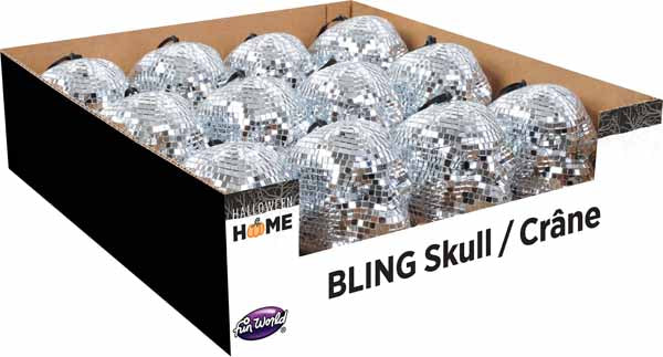 Bling Skull Hanging Decor