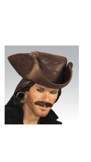 Caribbean Pirate Hat- Brwn