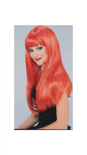 LONG GLAMOUR RED WIG