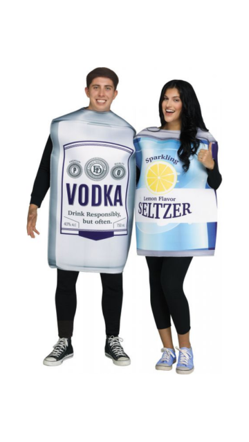 Vodka & Seltzer - 2 Costumes in 1 Bag! - Adult