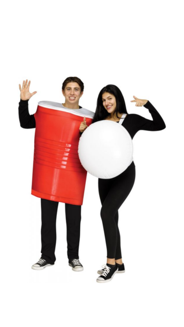 Beer Pong Couple - 2 Costumes in 1 Bag! - Adult