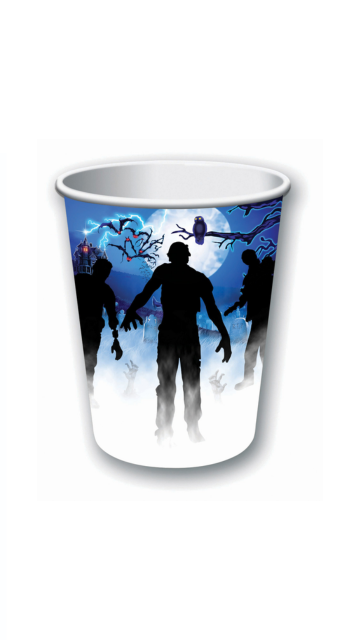 ZOMBIE PARTY DECOR-CUPS 9OZ