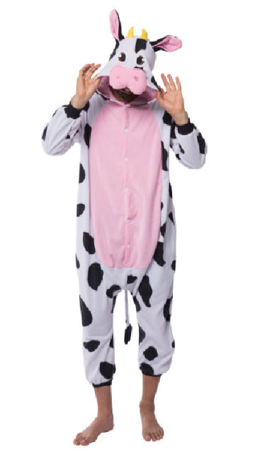 Cow Animal Onesie Pajama Costume - Adult - SoulofHalloween