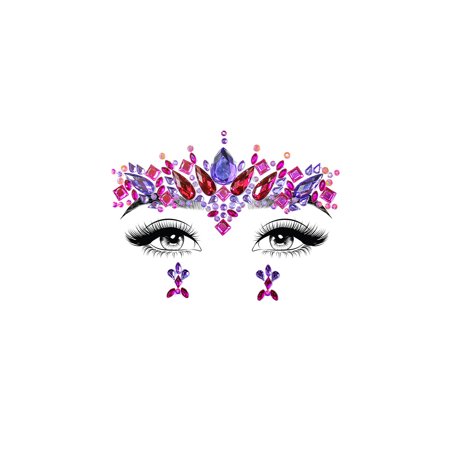 Elektra Adhesive Face Jewels Sticker MULTICOLOUR