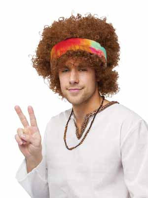 Hippie Afro Wig with Headband